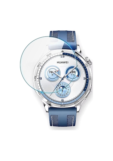 Forzacase Huawei Watch Gt5 Pro 46mm İle Uyumlu Temperli Kırılmaz Cam Ekran Koruyucu - Fc861 Şeffaf