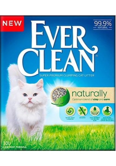 Ever Clean Naturally Topaklaşan Kedi Kumu 10 L