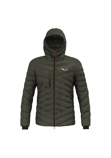 Salewa Ortles Med 3 Rds Down Erkek Ceket Mont Haki 001