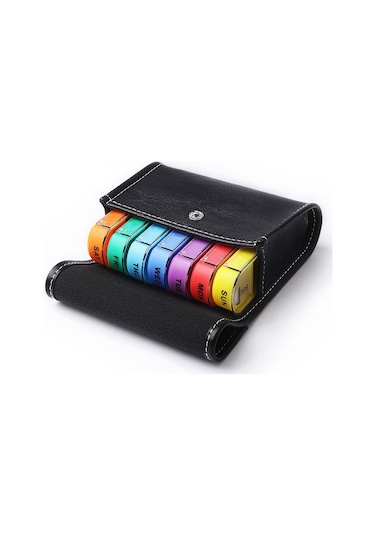 Geeksen Hap Kutusu Seyahat İçin Hap Düzenleyici Haftalık Hap Kutusu 7 Günlük Hap Kutusu Günlük