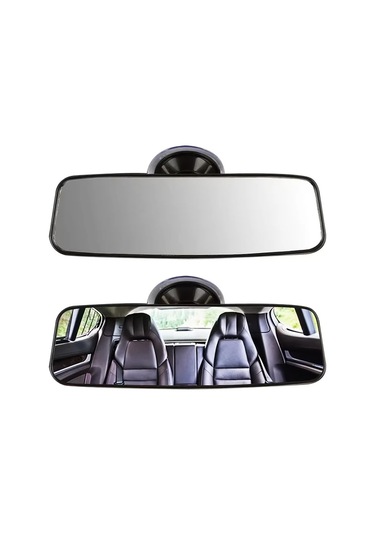 Tongdashop Siyah 360 Derece Ayarlanabilir Otomobil Kör Nokta Aynası Emniyetli Panoramik Tasarım