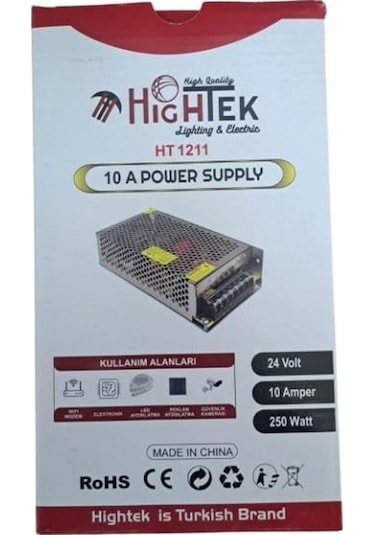 24v 10a Kalın Kasa Ayarlı Trafo 240w Ht-1211 Hıghtek