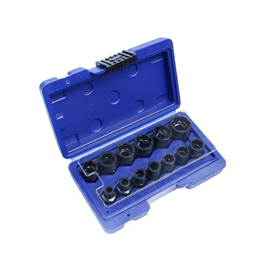 Trendooze Hasarlı Paslı Somun Çıkarma Seti 13 Parçalı Vida Cıvata Çözücü