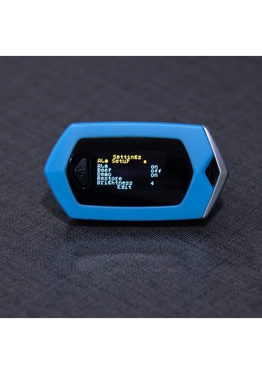 Sones Taşınabilir Pulsioximetro Parmak Spo2 Nabız Oksimetresi Mavi