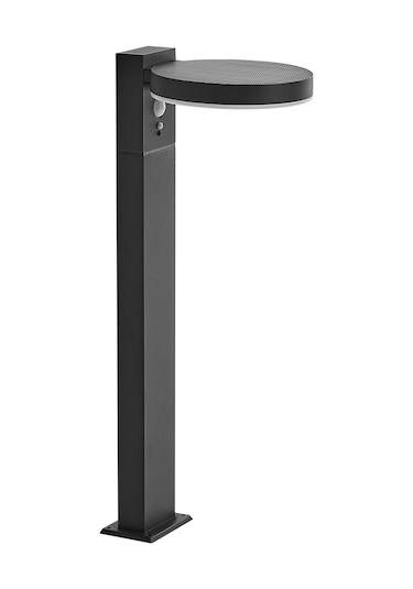 Beliani Güneş Enerjili Led Bahçe Lambası, Hareket Sensörlü Ve Ip44 Korumalı Modern Tasarım Lambader Siyah Diğer