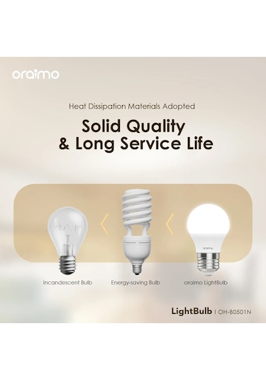 Geeksen Ampul Oraimo Lightbulb 12 Adet 5w Led Ampul