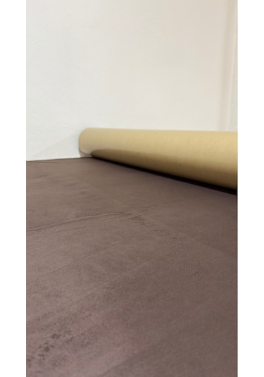 Kendinden Yapışkanlı Alkantara Süet Suni Deri 100 X 150 - Kahverengi Kahverengi