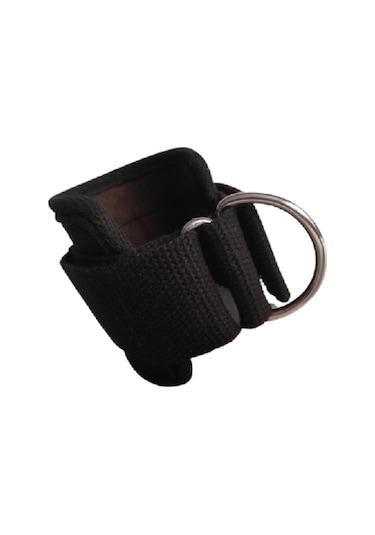 D Ring Fitness Ayak Bileği Ağırlık Çalışma Kemeri 1 Çift Siyah
