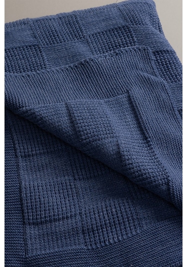 Plaid İndigo Tek Kişilik Battaniye 160x220 15016 Indigo