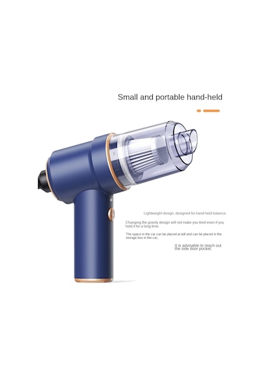 Savoringdetails 80000pa 2'si 1 Arada Araba Ve Ev Elektrikli Süpürgesi Kablosuz Şarjlı Toz Alma Cihazı