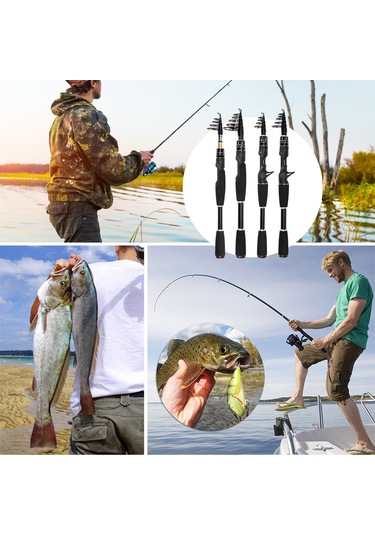 Lemestar Kalıcı Karbon Fiber Teleskopik Yumurta Kamışı 2.1m, Hafif Ve Güçlü, Uygun Atış Performansı, Taşıma Çantası İçeren