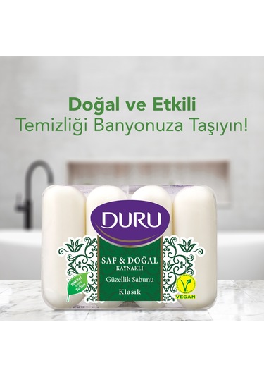Duru Saf & Doğal Klasik Güzellik Sabunu 4 x 70 G 4'lü