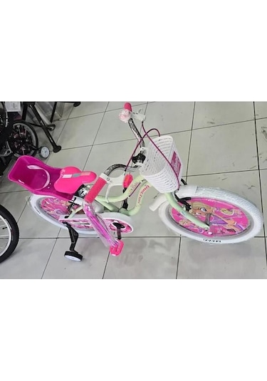 Salcano Muki 16 Jant Kız Çocuk Bisikleti Mint Yeşili Ön Arka Sepetli Kız Çocuk Bisikleti Siyah