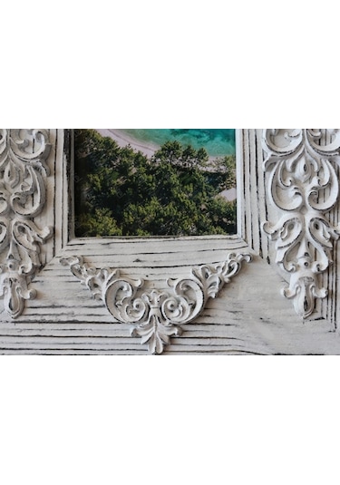 Neiwel Vintage Datca C Resim Ve Ayna Çerçevesi Beyaz