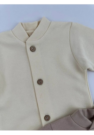 Svetik Yenidoğanlar İçin İçi Fırçalı Üstler 2'li Set 97368179 Bej