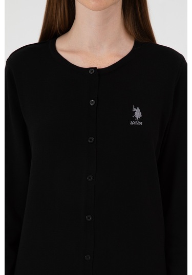 U.s. Polo Assn. Kadın Siyah Hırka Triko 50313624-vr046 Siyah