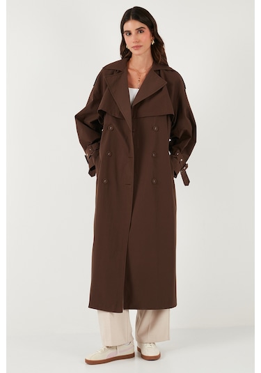 Lela Bayan Trençkot 6839637 Kahve Kahve