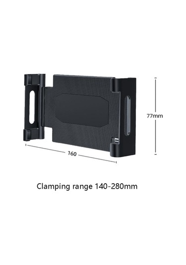 Wondernest Araba Kafalık Braketi, Arka Koltuk Tablet Tutucu 140-280mm Uyumlu Std