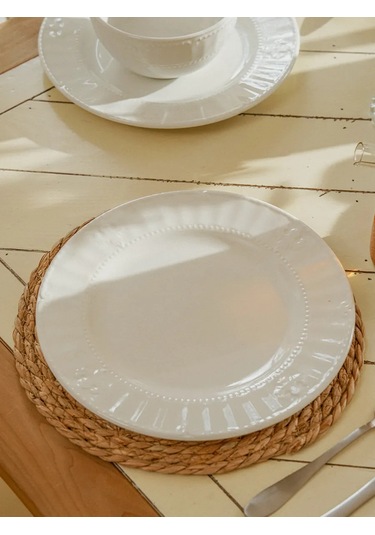 Sl Home 2 Parçalık "vintage" Servis Tabağı Seti D 27 Cm 262390390 Beyaz