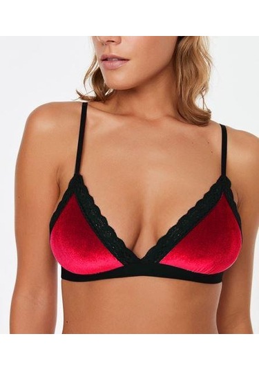 Deep Secret Yılbaşı Kırmızı Kadife Bralet Ds200111br Siyah