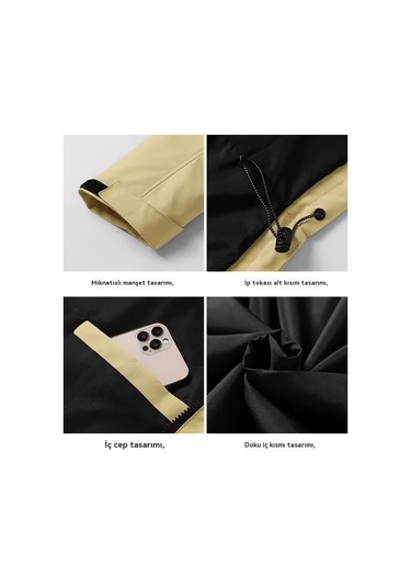 Şık Bol Ceket Üstleri, Şık Hong Kong Tarzı Sokak Ceketleri Sarısarı