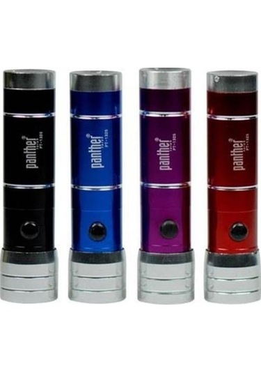 Panther Pt-1325 Lazerli El Feneri 8+1 Led 12 Adet Çok Renkli