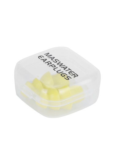 Gürültü Azaltma Yüzme Uyku İçin Yeniden Kullanılabilir Su Geçirmez Silikon Kulak Tıkacı Sarı Kutu