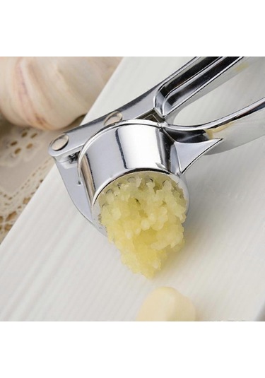 Sarımsak Presi Çinko Alaşımlı Kıyma Makinesi Zencefil Kırıcı Sarımsak Presi Doğrayıcı Kolay Sıkma Paslanmaz Ergonomik Sap Kolay Temizleme Siyah