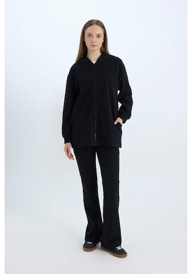 DeFacto Wide Leg Geniş Paça Esnek Belli Uzun Boy Pantolon E4387AX24WNBK81 Siyah DeFacto Wide Leg Geniş Paça Esnek Belli Uzun Boy Pantolon E4387AX24WNBK81 Siyah