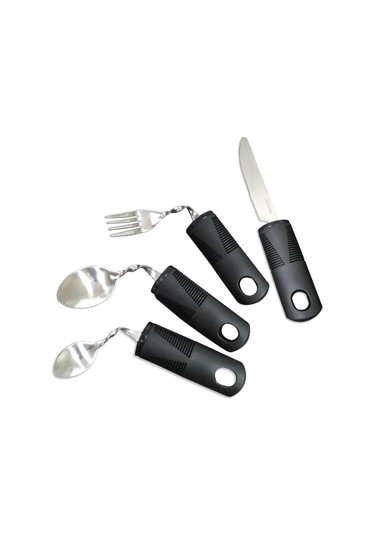 Geeksen Bükülebilir Paslanmaz Çelik Yemek Yeme Aletleri Seti - 4 Parça Diğer