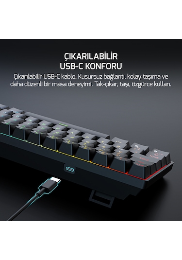 Gamepower Nexa He60 1k Rgb Hall-effect Manyetik Switch Kablolu Gaming Klavye