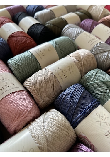 1.5 Mm - 100 Gr Polyester Makrome Ipi Vizon 150 M Polyester Makrome Ip Supla Ip Ve Çanta Ipliği