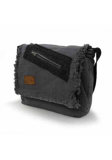 Old Cotton Cargo 7136 Gri 14 İnç Laptop Günlük Omuz Okul Çantası Grı