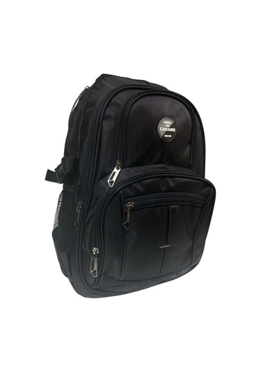 Su Geçirmez Kalın Ortopedik Çok Bölmeli Laptop Okul Gezi Seyahat Kamp Sırt Çantası Büyük 30x47cm Siyah