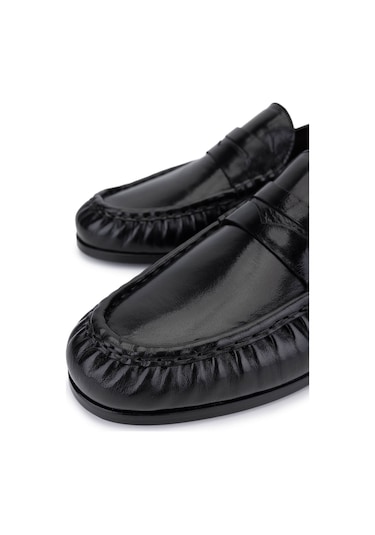 Tamer Tanca Erkek Hakiki Deri Siyah Makosen Ayakkabı 477 68434 Erk Ayk Sk25-26 Sıyah Bfl Siyah Siyah