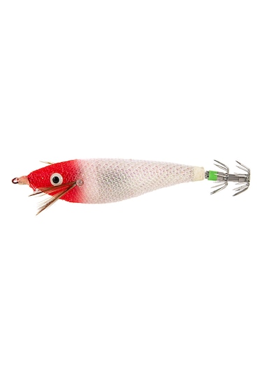 Springsun Parlak Mürekkep Balığı Jig Yem - 6cm/8cm Floresan Şnorkelli Karides Taklidi