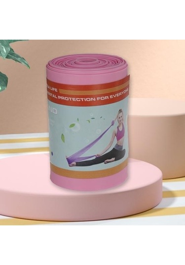 Mor 1 Rulo 1.8 M Yoga Gerginlik Kemer Esnek Yüksek Elastikiyet Kesilebilir Vücut Şekillendirici Kadın Yoga Egzersiz Egzersiz Askıları Spor Kullanımı Mor