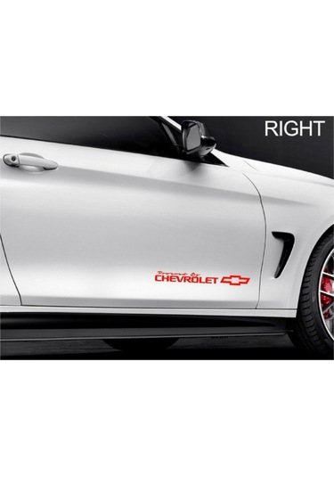 Chevrolet Yan Kapı Modifiye Sticker Oto Yapıştırma 2 Adet
