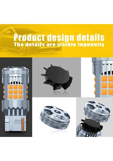 Kırmızı Seametal Süper Parlak Araba Led Canbus Işık 1156 Ba15s 1157 Bay15d P21/5w Araba Dönüş Sinyali Lambası Için Hata Yok 1157