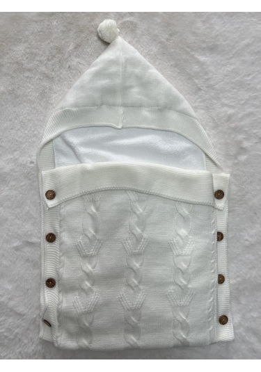 6718 Welsoflu 1'li Ponponlu Kundak Beyaz