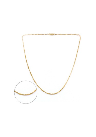 Altın Kaplama Singapur Zincir 45 Cm Zn-248 Altın