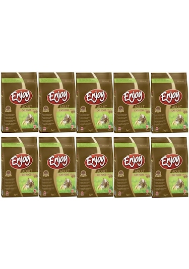 Enjoy Tavuk Etli Yetişkin Kedi Maması 10 x 1 KG