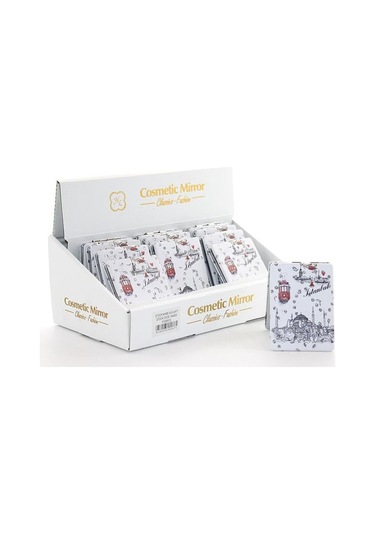 Taşlı İstanbul Tasarımı El Aynası İnce Alk2916 Renkli