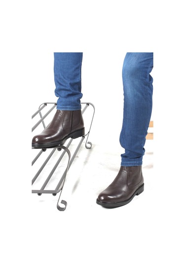 Hakiki Deri Kürklü Erkek Klasik Bot 408kma123 001