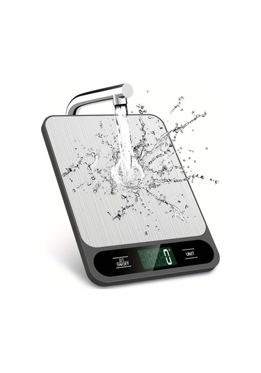 Siyah Şarj Edilebilir 1 Adet Siyah Gıda Ölçeği 10 Kilogram Siyah