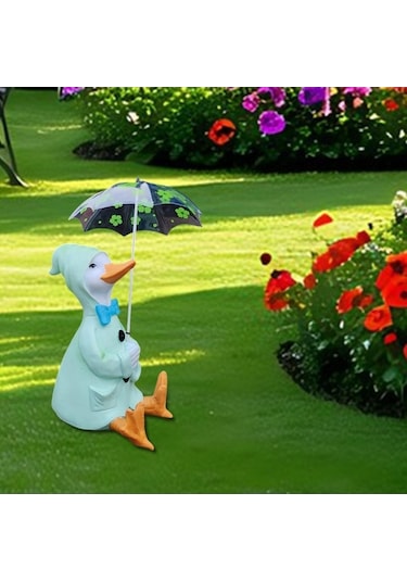 Pazly Suntek Sanatları Ördek Minyatür Heykeli El Yapımı Bahçe Dekoru 1-ördek Jx