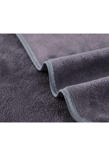 Geeksen 3 Adet Büyük Boy Mikrofiber Spor Havlusu - Gri, Mor, Mavi Renkleri Çok Renkli