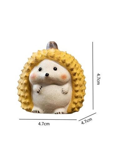 Lijinxu Durian Hayvan Heykeli Sevimli Heykel Masa Kirpi-şekli