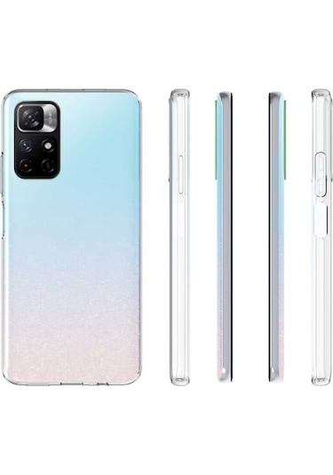 Xiaomi Redmi Note 11 Pro Plus 5G Kılıf Şeffaf Silikon Hibrit Case Renksiz
