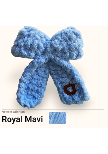 Royal Mavi Puffy Toka Göl Mavisi